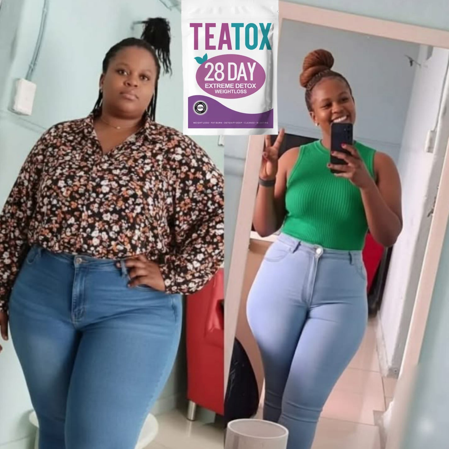 TEATOX EXTREME WEIGHT LOSS - PERTE DE POIDS MAXIMALE ET ACCÉLÉRÉE( Pack de 2 )