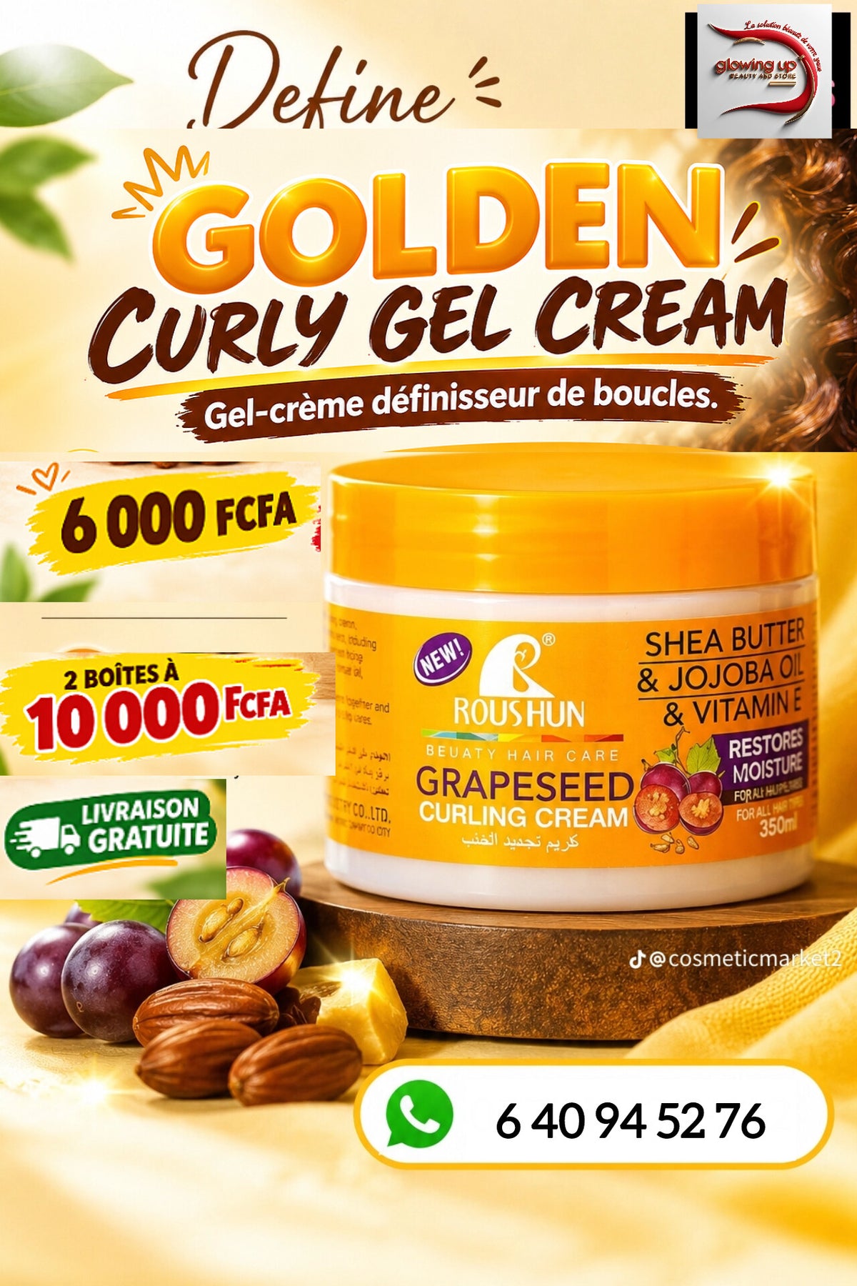 Golden Curling Gel-Crème