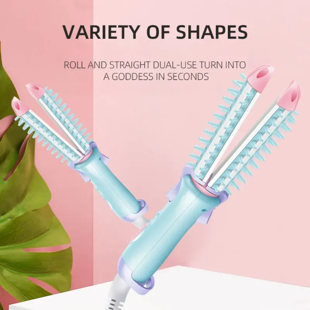 4 en 1 Brosse-Fer à Curling électrique:  Sèche-cheveux+ brosse bouclante + Lisseur et volumiseur+ fer à friser. Brosse Thermique Anti-Brûlure avec Chauffage rapide 30s