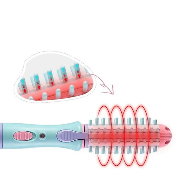 4 en 1 Brosse-Fer à Curling électrique:  Sèche-cheveux+ brosse bouclante + Lisseur et volumiseur+ fer à friser. Brosse Thermique Anti-Brûlure avec Chauffage rapide 30s