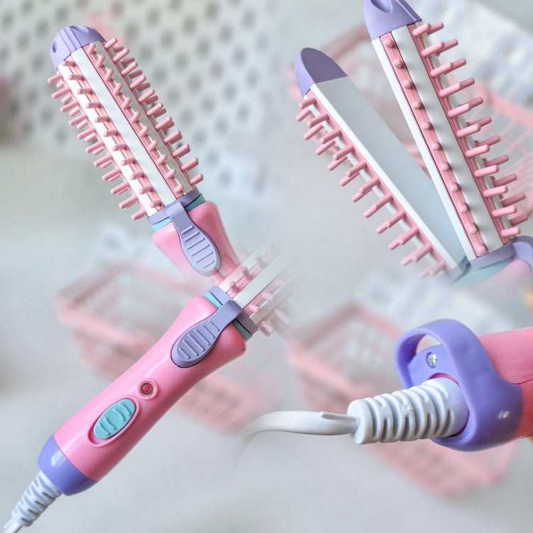 4 en 1 Brosse-Fer à Curling électrique:  Sèche-cheveux+ brosse bouclante + Lisseur et volumiseur+ fer à friser. Brosse Thermique Anti-Brûlure avec Chauffage rapide 30s